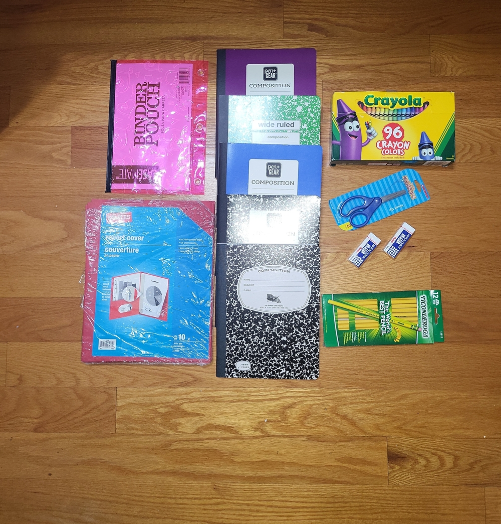 Assorted School Supplies. All New.